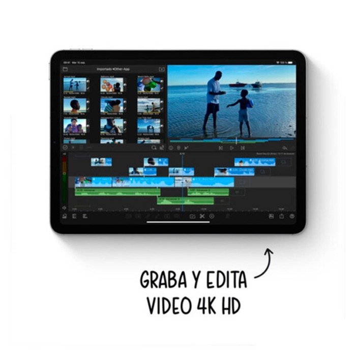 IPAD Apple AIR A14 WIFI 64SSD IPAD OS14 PLATA (MYFN2CI/A)