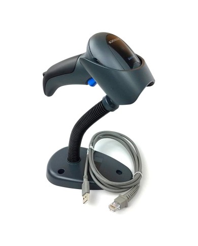 Lector Codigo de Barras Datalogic QUICKSC 2D BLACK +USB STRAIGHT +STAND (QD2430-BKK1S)