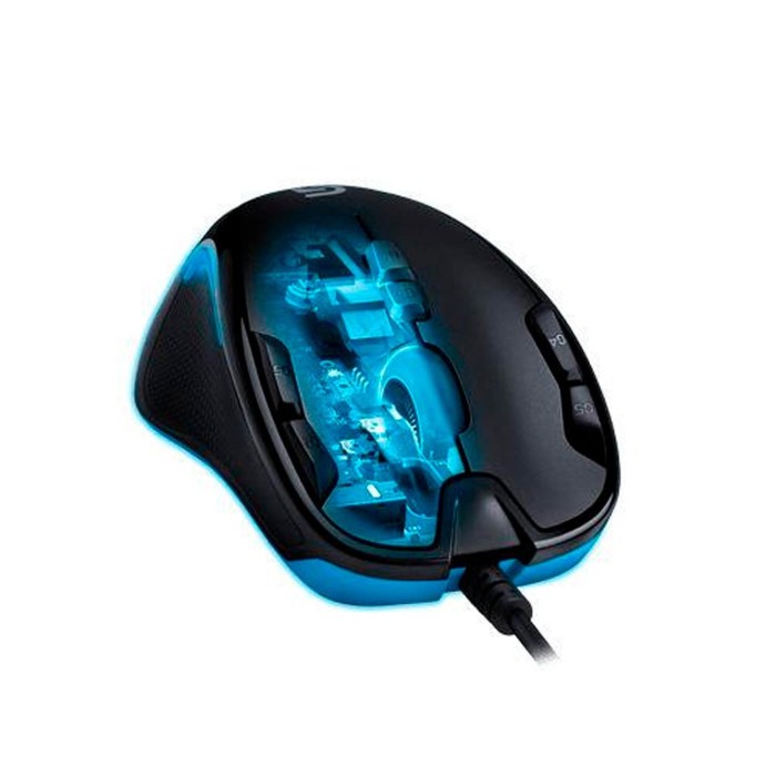 Mouse Gamer Logitech G300S Negro 2500 DPI 9 Botones programables (910-004344)