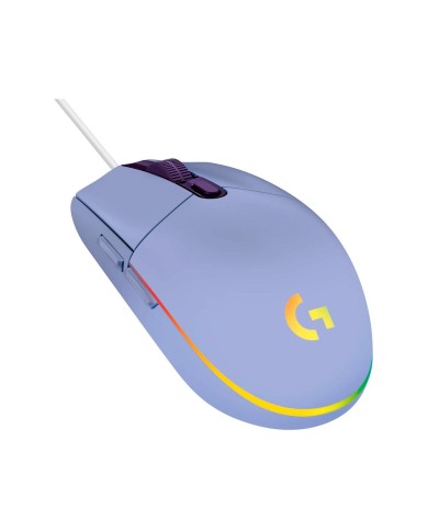 Mouse Logitech G203 RGB LIGHTSYNC Lila 8.000 DPI 6 botones programables   (910-005852)