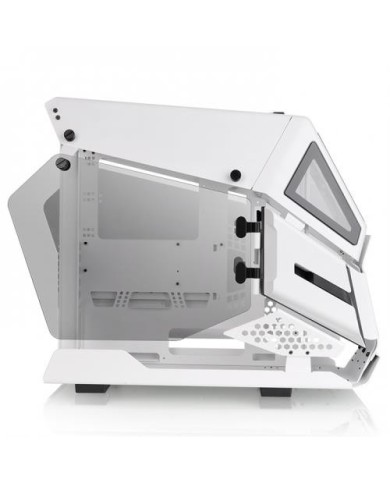 Gabinete Gamer Thermaltake AH T200, Micro-Case, Micro-ATX, Mini-ITX, Vidrio templado, Color blanco