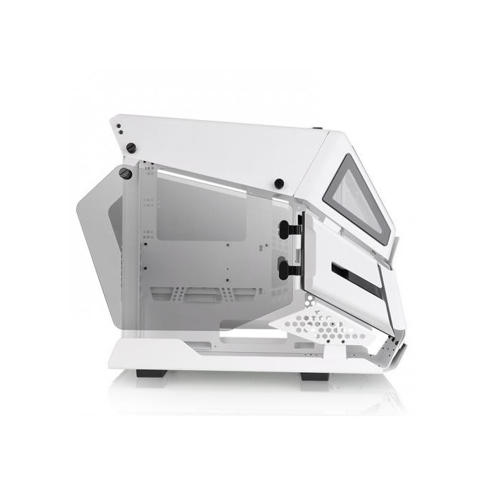 Gabinete Gamer Thermaltake AH T200, Micro-Case, Micro-ATX, Mini-ITX, Vidrio templado, Color blanco