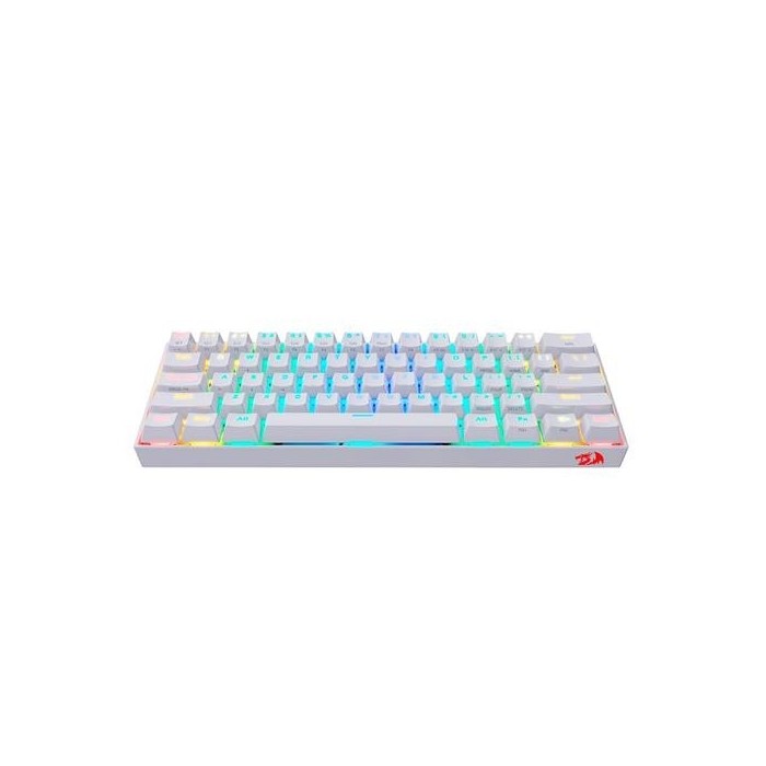 Teclado mecánico Redragon Draconic Blanco RGB Inalámbrico 60%  (Bluetooth 5.0 + USB-C) (29REDDRAWH)