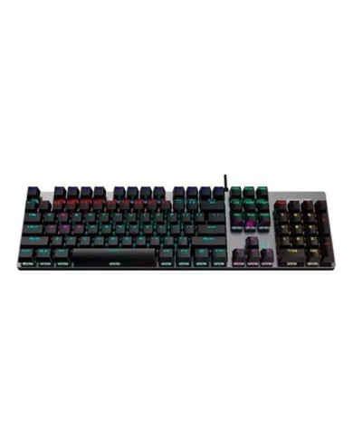Teclado mecánico gamer Phillips SPK8404 RGB - Switch Brown Inglés (SPK8404)