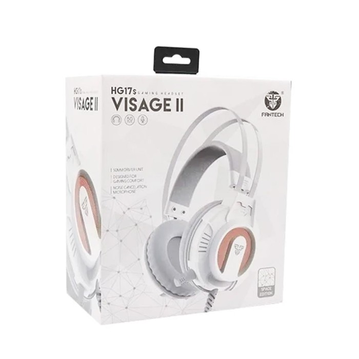 Audifonos Gamer Fantech VISAGE II HG17S - 3,5 mm + USB Blancos (HG17S)