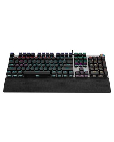 Teclado mecánico Phillips SPK8614 - Retroiluminación Arcoiris, Reposamuñecas (SPK8614)