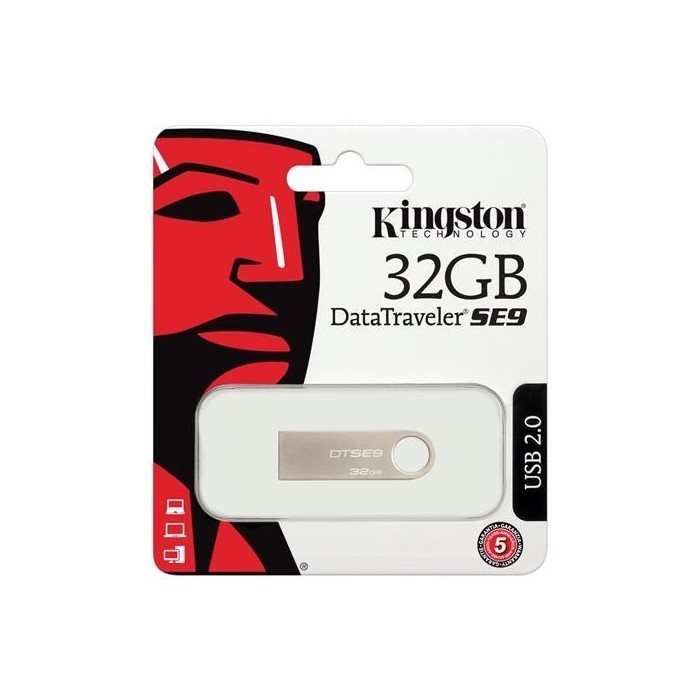 Pendrive Kingston SE9 32GB DataTraveler USB con llavero (DTSE9H/32GBZ)