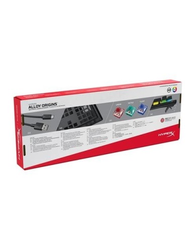 Teclado mecánico HyperX Alloy Origins RGB - Switch Blue - Español (HX-KB6BLX-LA)