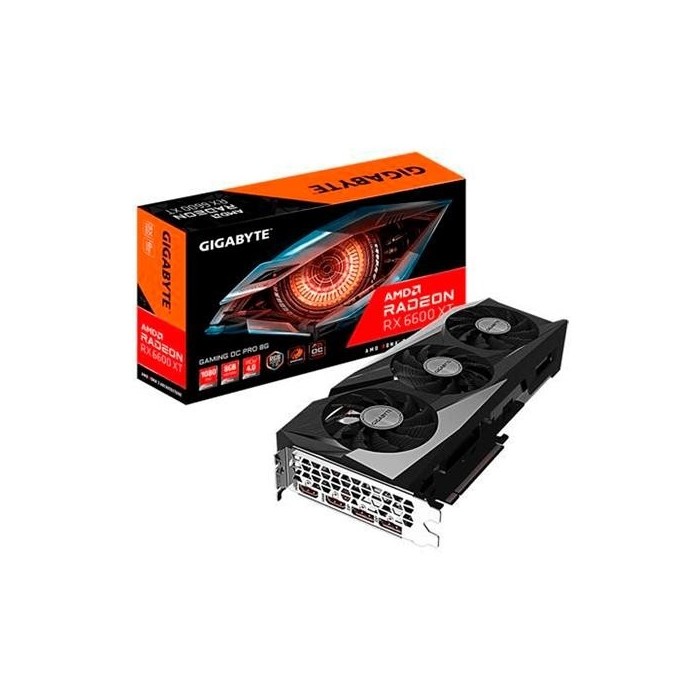 Gigabyte Tarjeta gráfica Radeon RX 6600 XT Gaming OC PRO 8G, sistema de refrigeración WINDFORCE 3X