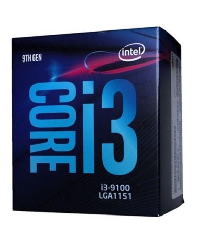 Procesador Intel i3-9100 3.6GHz 6MB LGA1151 9th Gen (BX80684I39100)