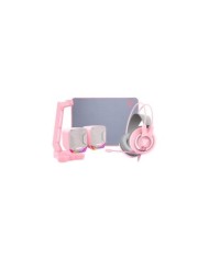 KIT GAMER FANTECH MOUSE PAD SVEN MP35 + MOUSE CRYPTO PINK (1637772574516)