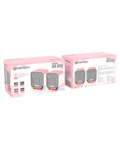 PARLANTE GAMER FANTECH SONAR GS202 PINK (GS202-SKE)
