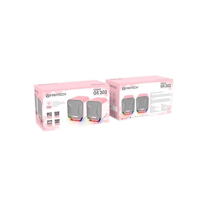 PARLANTE GAMER FANTECH SONAR GS202 PINK (GS202-SKE)