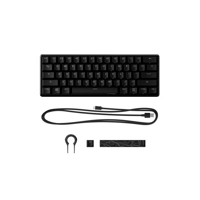 Teclado mecánico HyperX Alloy Origins 60% Switch Red Inglés (HKBO1S-RB-US/G)