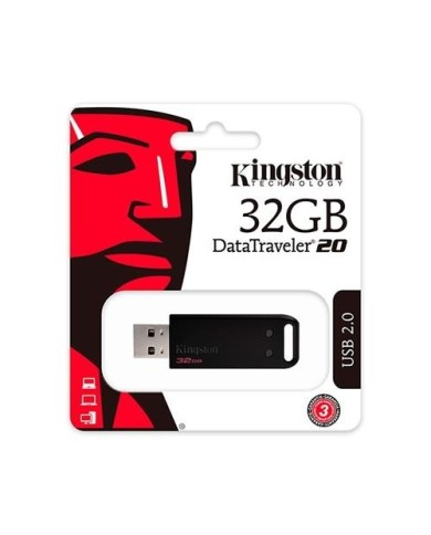 Pendrive Kingston Data Traveler 20 32 GB USB 2.0 Negro (DT20/32GB)