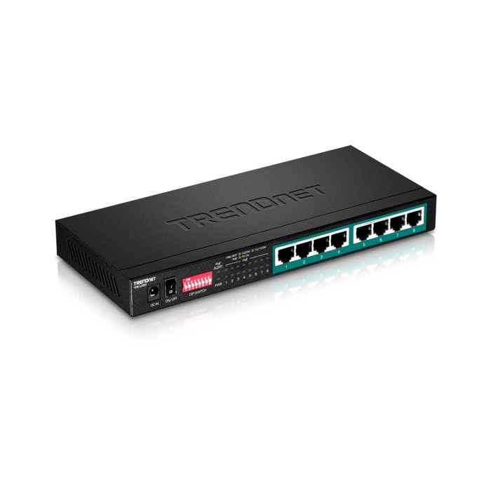 Switch Trendnet  largo alcance 8xGE PoE+(65W) 200mts (TPE-LG80)