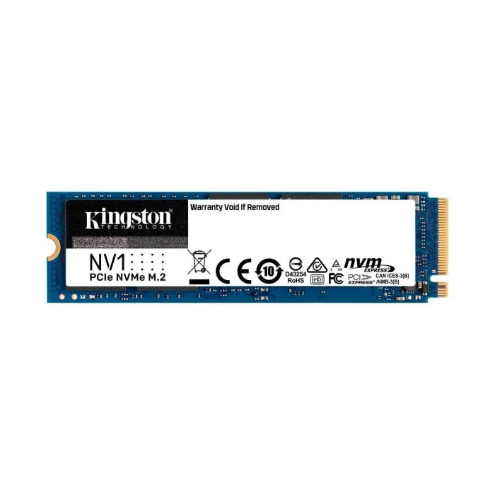 Unidad de Estado Sólido Kingston NV1, 500GB, NVMe M.2, Lectura 2100MB/s Escritura 1700MB/s