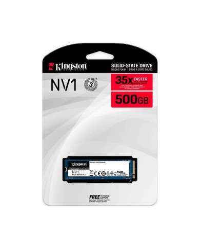 Unidad de Estado Sólido Kingston NV1, 500GB, NVMe M.2, Lectura 2100MB/s Escritura 1700MB/s