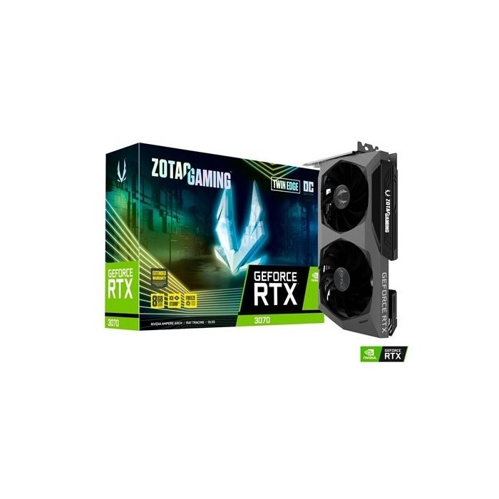 Tarjeta de Video Zotac GeForce RTX 3070 Twin Edge OC 8GB GDDR6, 256-bit (ZT-A30700H-10P)