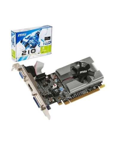 Tarjeta de Video MSI GeForce N210-MD1G/D3 1GB DDR3 (N210-MD1G/D3)