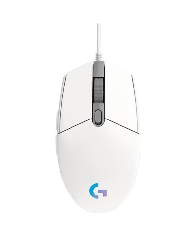 Mouse gamer Logitech G203 Blanco 8000 DPI 6 Botones (910-005794)