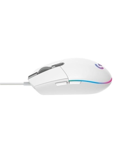 Mouse gamer Logitech G203 Blanco 8000 DPI 6 Botones (910-005794)