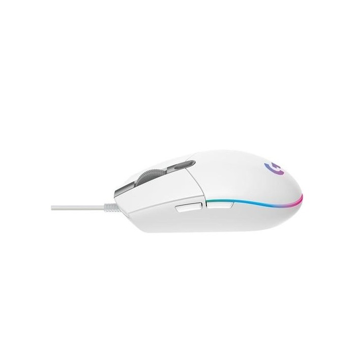 Mouse gamer Logitech G203 Blanco 8000 DPI 6 Botones (910-005794)
