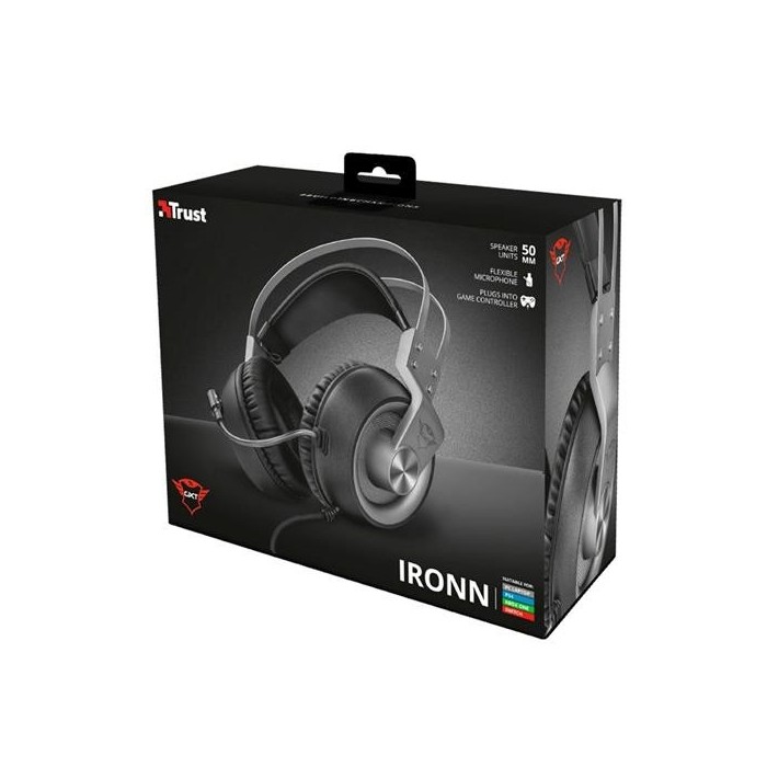 Aúdífonos gamer Trust GXT 430 Ironn - PC,  Xbox One, Nintendo Switch, PS4 (23209)