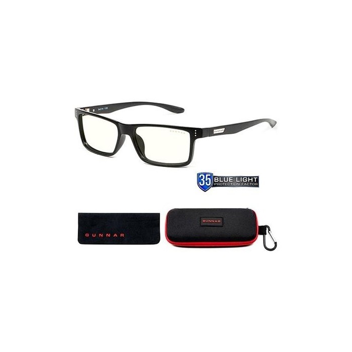 Lentes gamer Gunnar Cruz Onyx Clear con Filtro de Luz Azul – Bundle (CRU-00109)