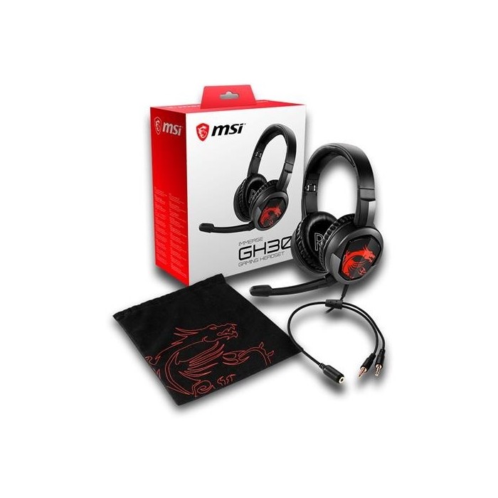 Audífonos gamer MSI Inmerse GH30 3.5 mm (GH30)