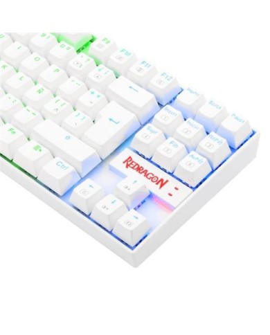Teclado mecánico Redragon Kumara Blanco RGB K552RGB – Switches Outemu Blue (29REDK552W)