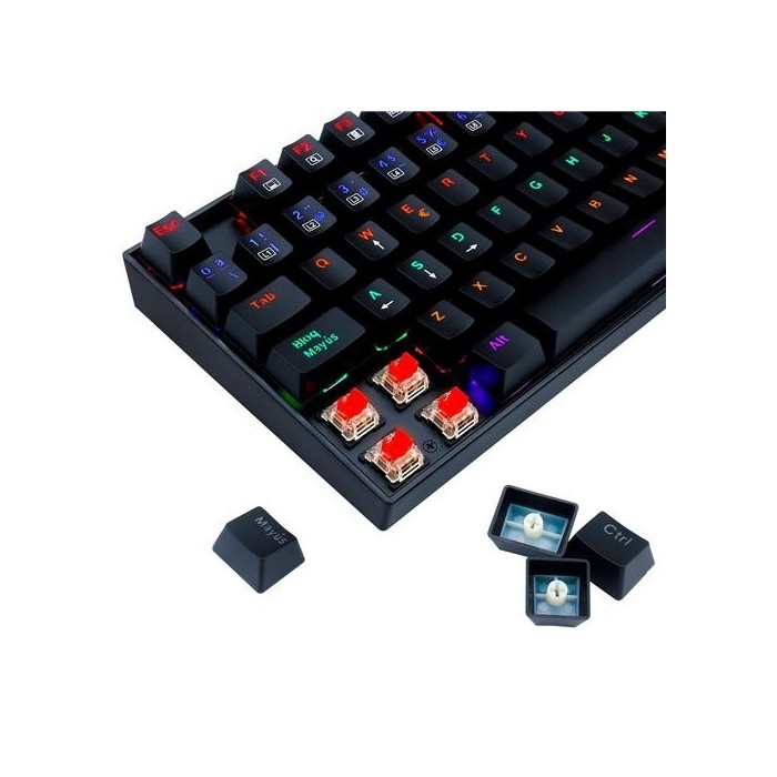 Teclado Mecanico Redragon Kumara K552-KR Negro Rainbow Switch Outemu Red Español (29REDK552S)