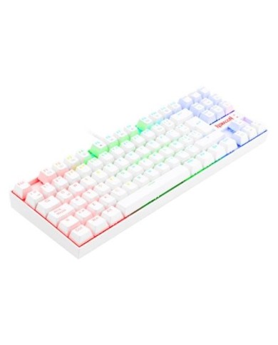 Teclado mecánico Redragon Kumara Blanco RGB K552RGB – Switches Outemu Blue (29REDK552W)
