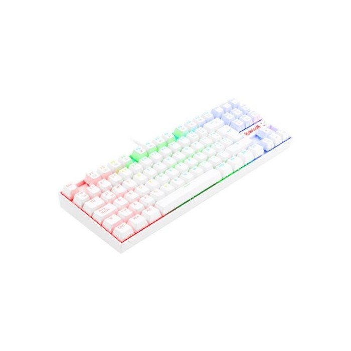 Teclado mecánico Redragon Kumara Blanco RGB K552RGB – Switches Outemu Blue (29REDK552W)