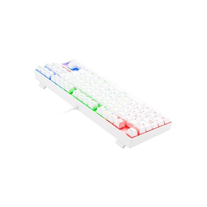 Teclado mecánico Redragon Kumara Blanco RGB K552RGB – Switches Outemu Blue (29REDK552W)