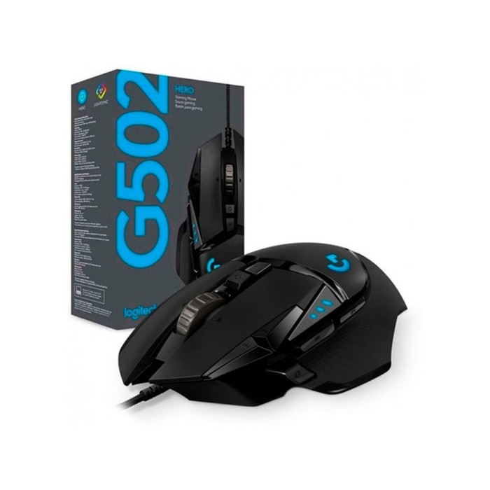 Mouse inalámbrico Logitech G502 Lightspeed Negro 25.600 DPI (910-005566)