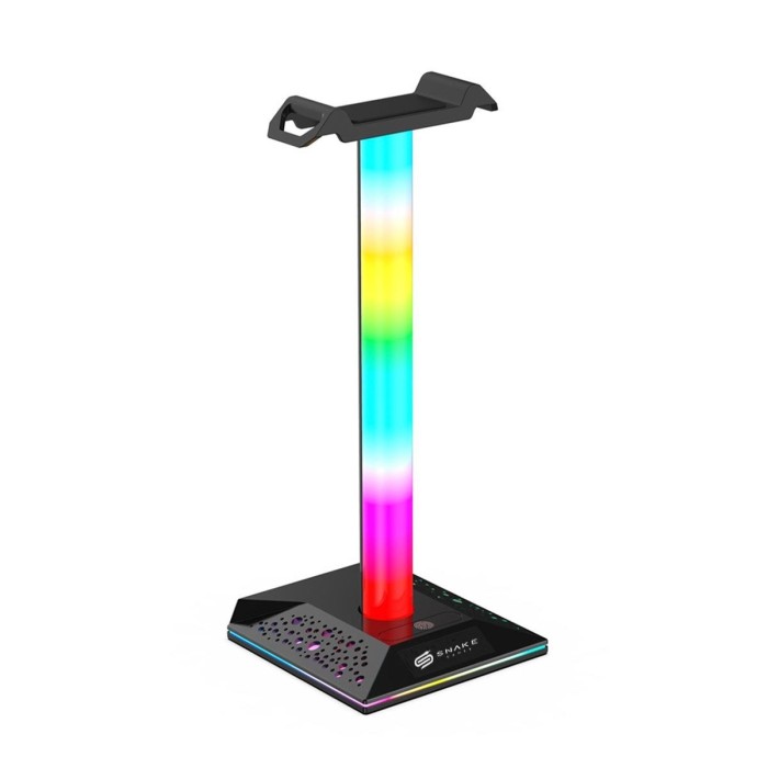 AUDIFONO  CLOUD STINGER NEGRO + SOPORTE PARA AUDÍFONOS SNAKE GAMER SN390