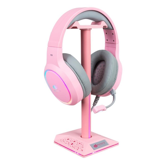 Kit Snake Gamer Najash Pinkker Audífono Nj340 + Soporte NJ395