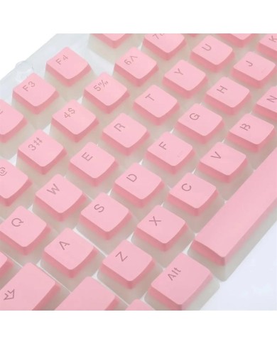 Teclado mecánico Redragon Kumara Negro Rainbow K552 Outemu Red + 105 Teclas de reemplazo Scarab A130 Rosa