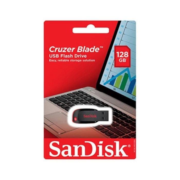 PENDRIVE SANDISK 128GB CRUZER BLADE (SDCZ50-128G-B35)