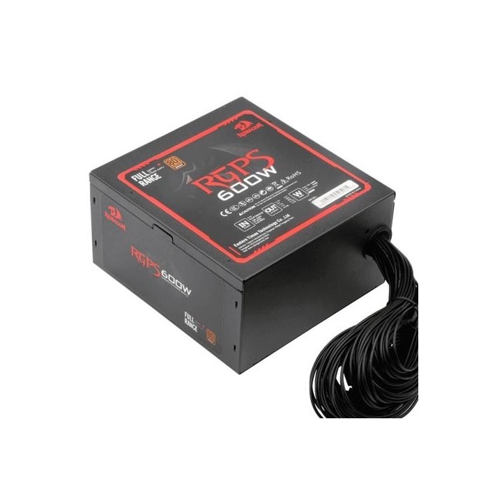 Fuente de poder Redragon 600W 80 PLUS BRONZE GC-PS002 (29REDPS002)