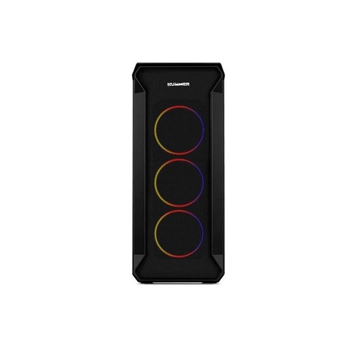 Gabinete gamer Nox Hummer Quantum ARGB - Vidrio templado ATX, Micro ATX e ITX (115NX00007)