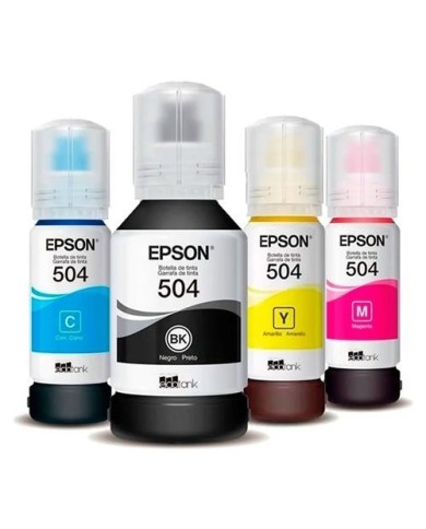 Pack de Tintas Epson T504 Negro + Colores Original