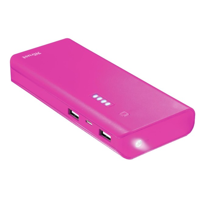 Cargador portatil Trust Urban Primo 10.000mAh Fucsia