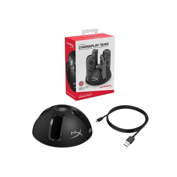 Cargador HyperX ChargePlay Quad Nintendo Switch 4 puertos de carga Joy-Con (HX-CPQD-U)