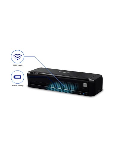 Escáner Epson WF ES-300W Portatil 600 x 600 DPI, ADF (B11B242201)