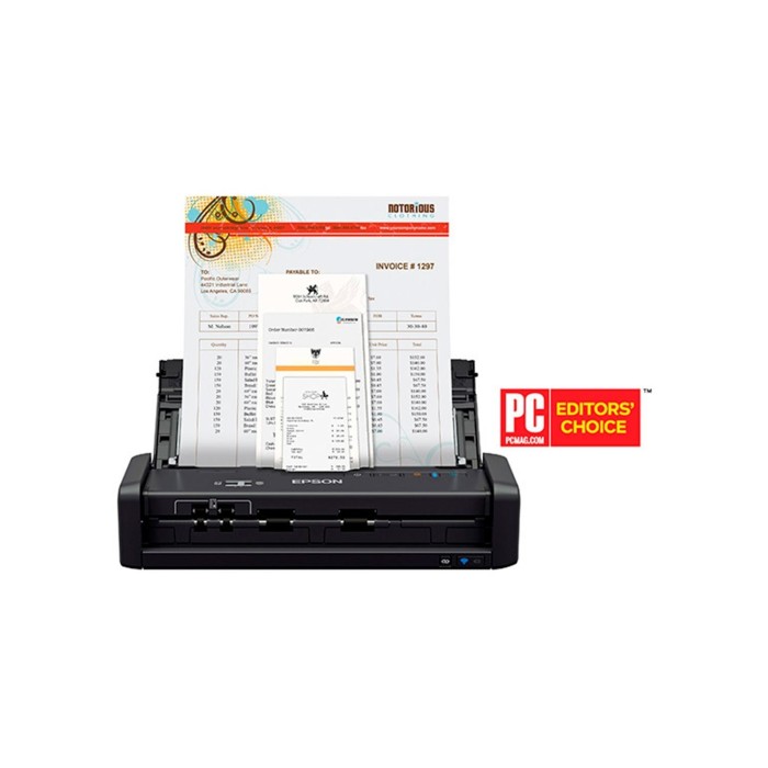 Escáner Epson WF ES-300W Portatil 600 x 600 DPI, ADF (B11B242201)