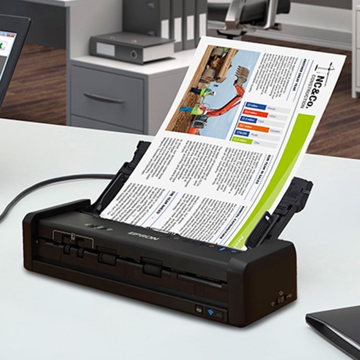 Escáner Epson WF ES-300W Portatil 600 x 600 DPI, ADF (B11B242201)