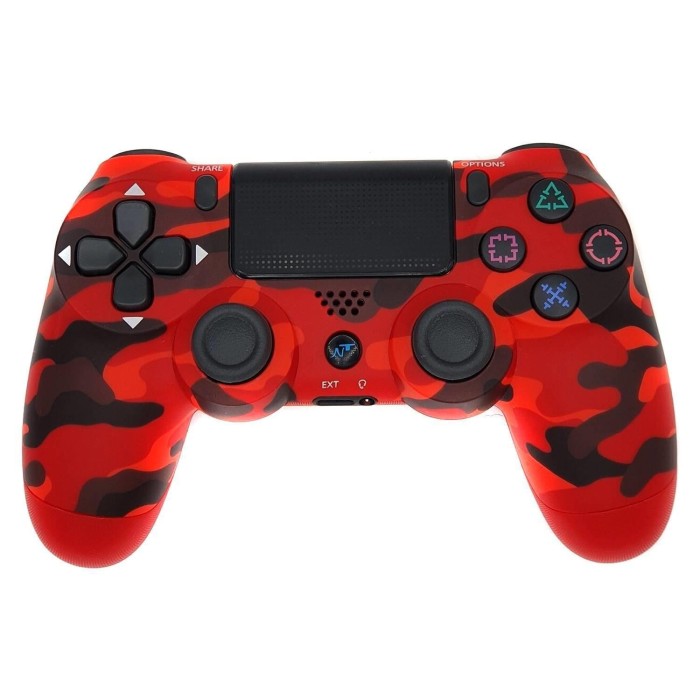 Joystick Njoytech PS4 BT Rojo Camuflaje