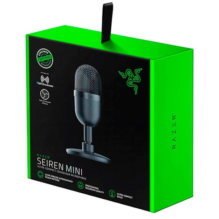 Micrófono para Streaming Razer Seiren Mini Negro USB (RZ19-03450100-R3U1)